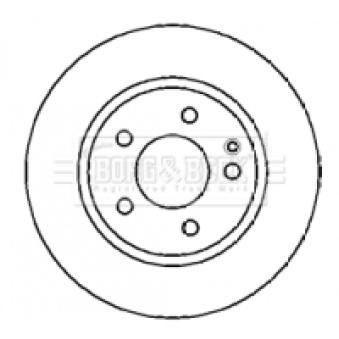 Jeu de 2 disques de frein avant BORG & BECK OEM 1684210712 Jeu de 2 disques de frein avant BORG & BECK OEM 1684210712