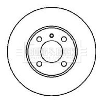 Jeu de 2 disques de frein avant BORG & BECK BBD4288