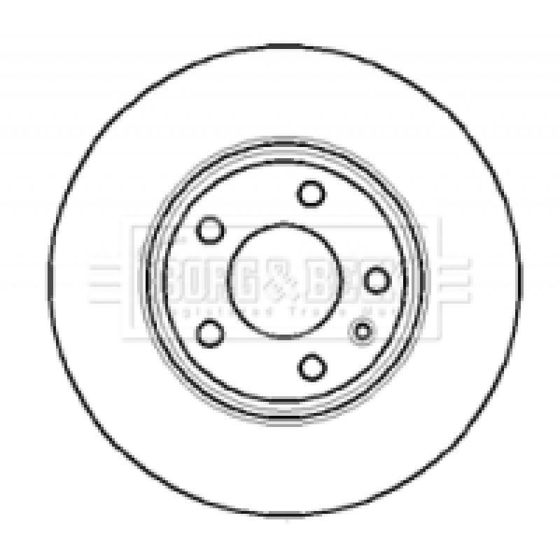 Jeu de 2 disques de frein avant BORG & BECK BBD4297 - Visuel 1