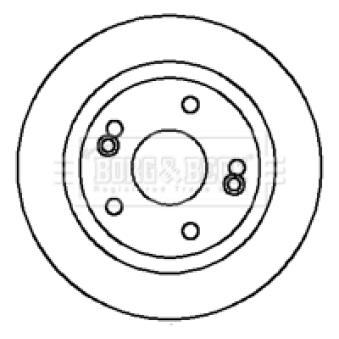 Jeu de 2 disques de frein avant BORG & BECK OEM 7701206673