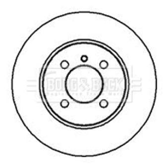 Jeu de 2 disques de frein avant BORG & BECK OEM 34116752434 Jeu de 2 disques de frein avant BORG & BECK OEM 34116752434