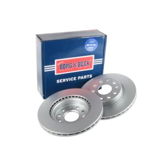 Jeu de 2 disques de frein avant BORG & BECK OEM 5C0615301