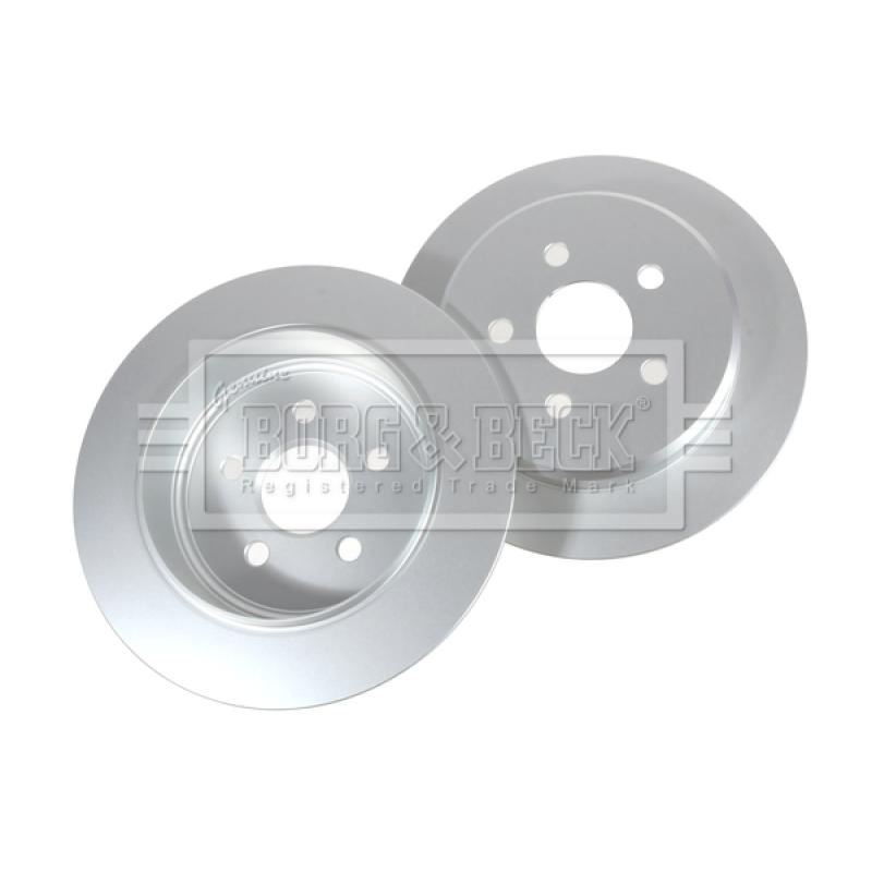Jeu de 2 disques de frein arrière BORG & BECK BBD4373 - Visuel 2