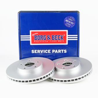 Jeu de 2 disques de frein avant BORG & BECK OEM 4351220380