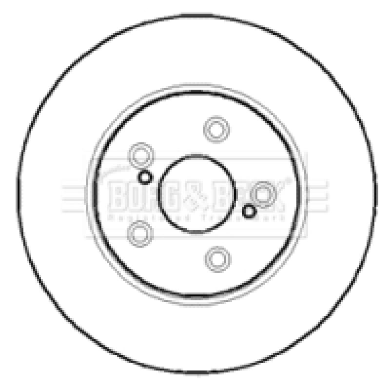 Jeu de 2 disques de frein avant BORG & BECK BBD4375 - Visuel 1