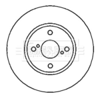 Jeu de 2 disques de frein avant BORG & BECK OEM 4351202080