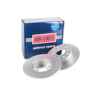 Jeu de 2 disques de frein arrière BORG & BECK OEM 1K0615601K