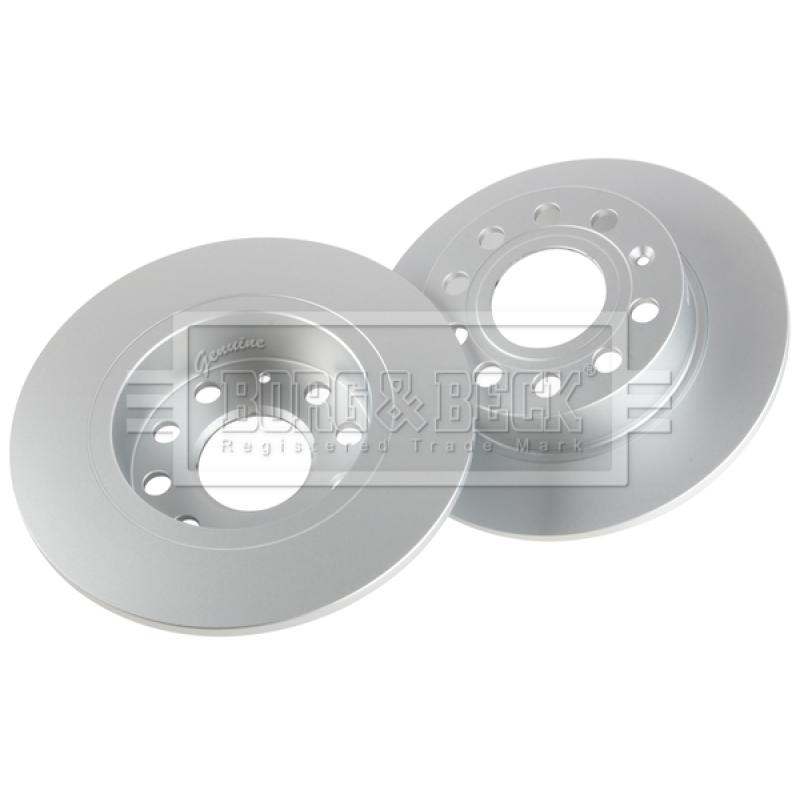 Jeu de 2 disques de frein arrière BORG & BECK BBD4382 - Visuel 2