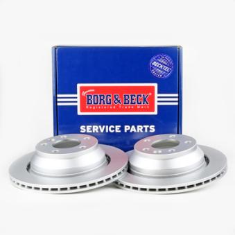 Jeu de 2 disques de frein arrière BORG & BECK OEM 7L6615601E