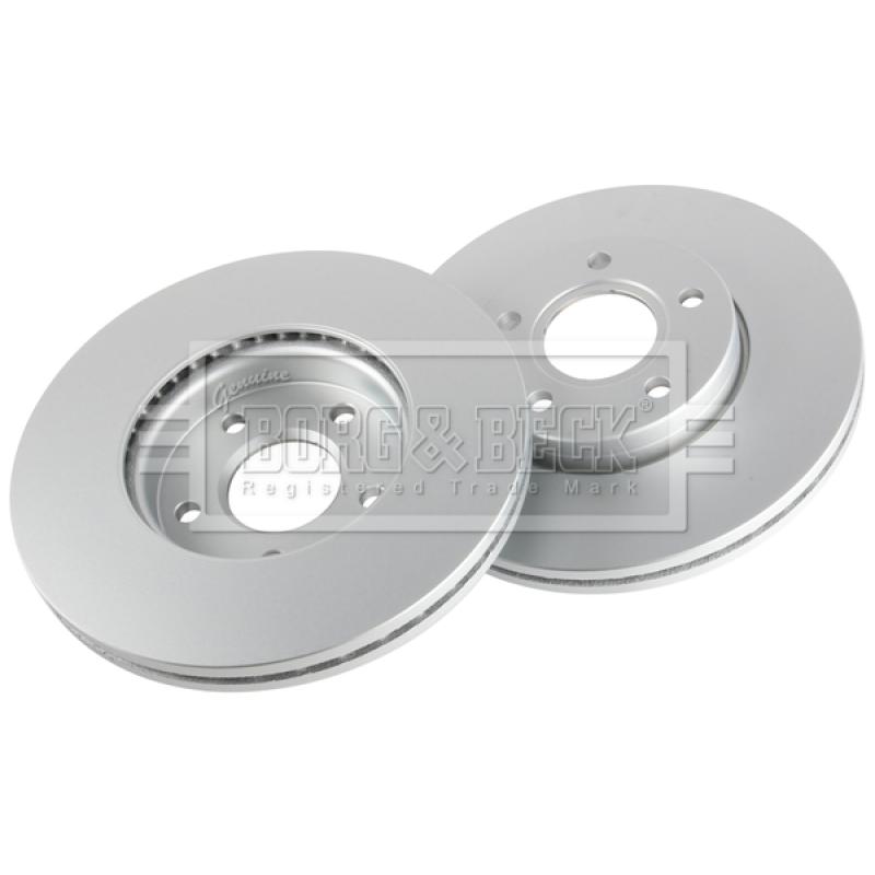 Jeu de 2 disques de frein avant BORG & BECK BBD4451 - Visuel 2