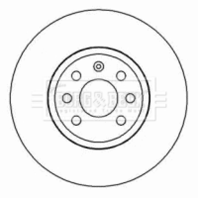 Jeu de 2 disques de frein avant BORG & BECK BBD4455 - Visuel 1