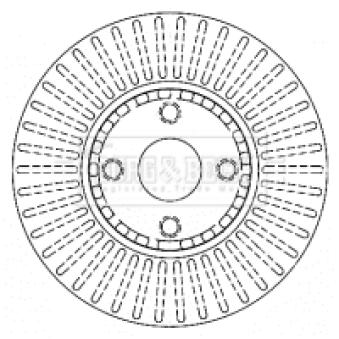 Jeu de 2 disques de frein avant BORG & BECK OEM 4351213021