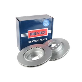 Jeu de 2 disques de frein arrière BORG & BECK OEM 34216792227