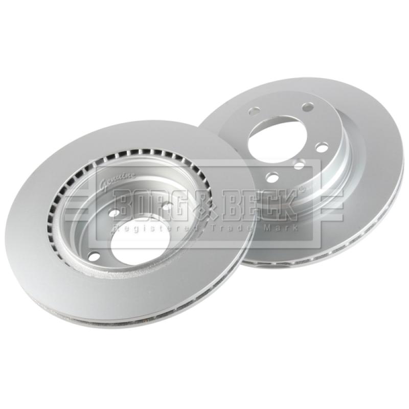 Jeu de 2 disques de frein arrière BORG & BECK BBD4467 - Visuel 2