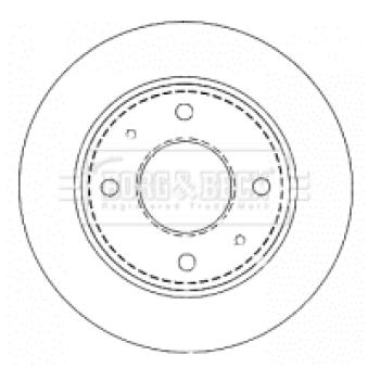 Jeu de 2 disques de frein arrière BORG & BECK BBD4478