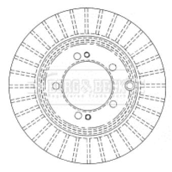 Jeu de 2 disques de frein arrière BORG & BECK BBD4479