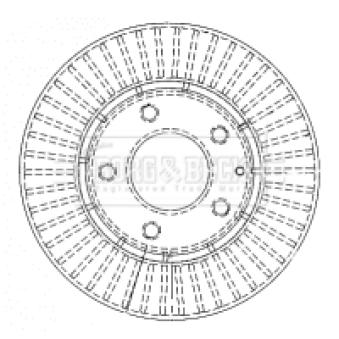 Jeu de 2 disques de frein avant BORG & BECK BBD4483