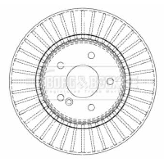 Jeu de 2 disques de frein arrière BORG & BECK OEM 1244230812