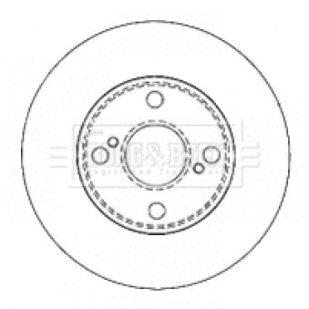 Jeu de 2 disques de frein arrière BORG & BECK BBD4503