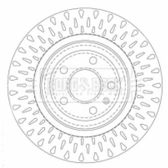 Jeu de 2 disques de frein arrière BORG & BECK OEM 4F0615601D