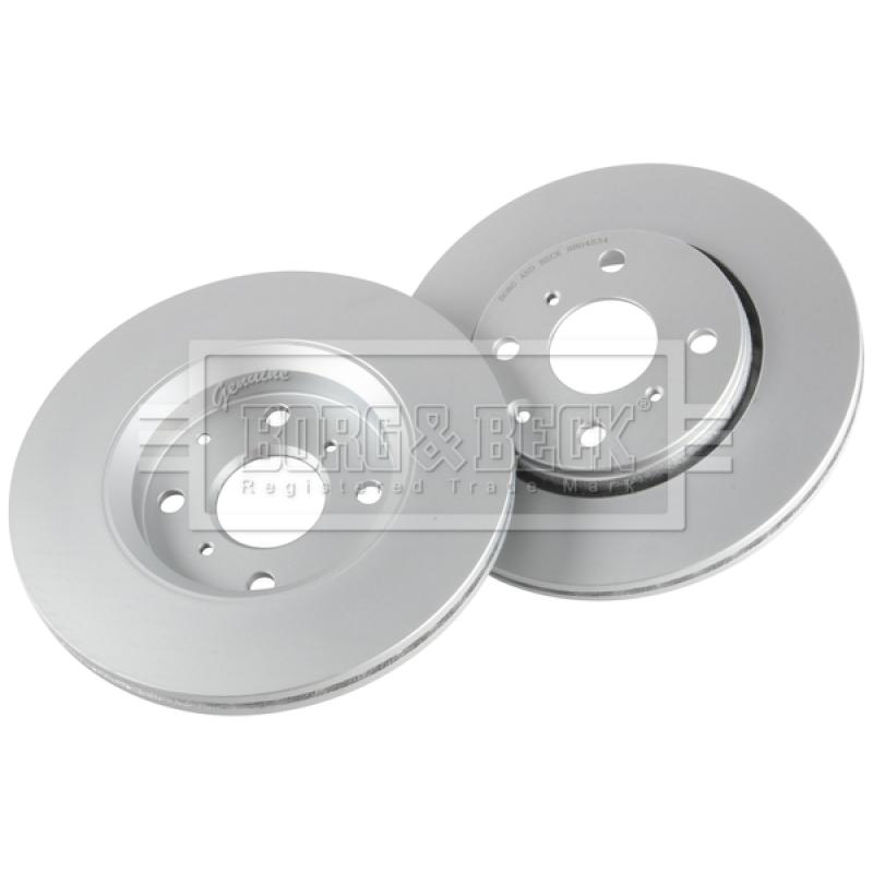 Jeu de 2 disques de frein avant BORG & BECK BBD4534 - Visuel 2