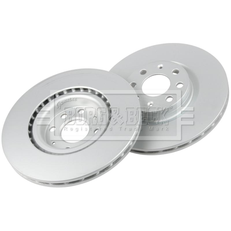 Jeu de 2 disques de frein avant BORG & BECK BBD4544 - Visuel 2