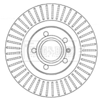 Jeu de 2 disques de frein arrière BORG & BECK BBD4548