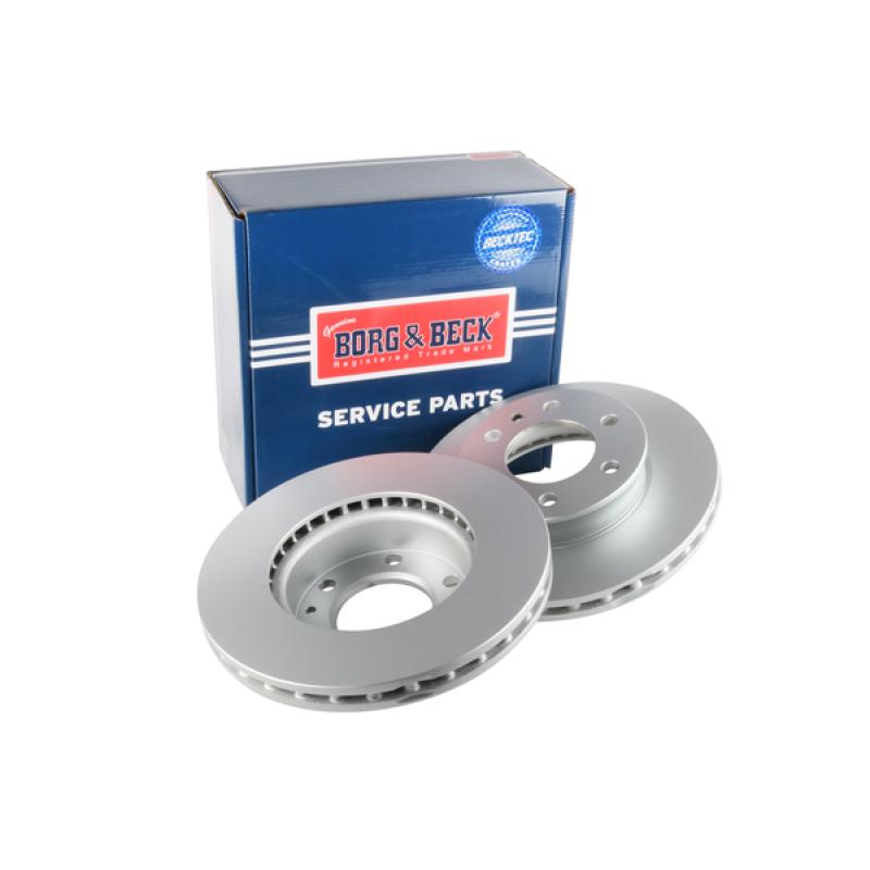 Jeu de 2 disques de frein avant BORG & BECK BBD4570 - Visuel 1