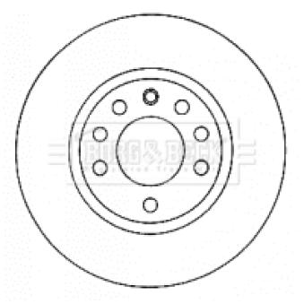 Jeu de 2 disques de frein avant BORG & BECK OEM 5569026 Jeu de 2 disques de frein avant BORG & BECK OEM 5569026