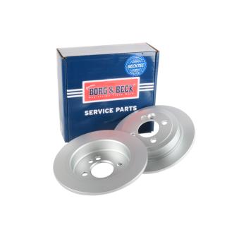 Jeu de 2 disques de frein arrière BORG & BECK OEM 34216774987