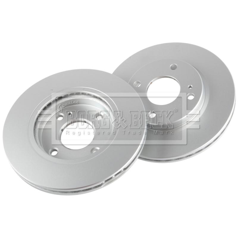 Jeu de 2 disques de frein avant BORG & BECK BBD4638 - Visuel 2