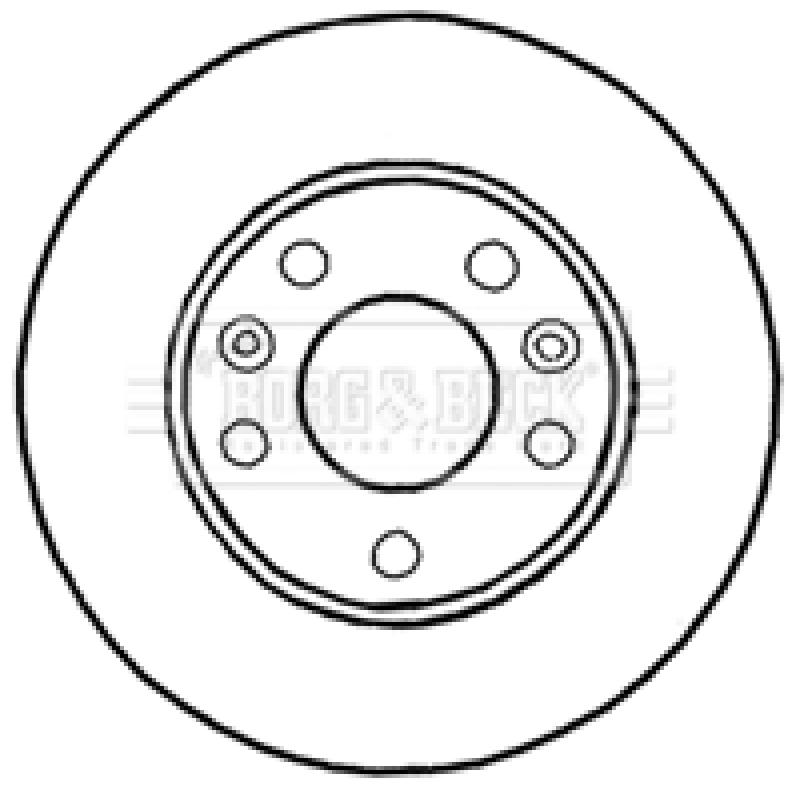 Jeu de 2 disques de frein avant BORG & BECK BBD4640 - Visuel 2