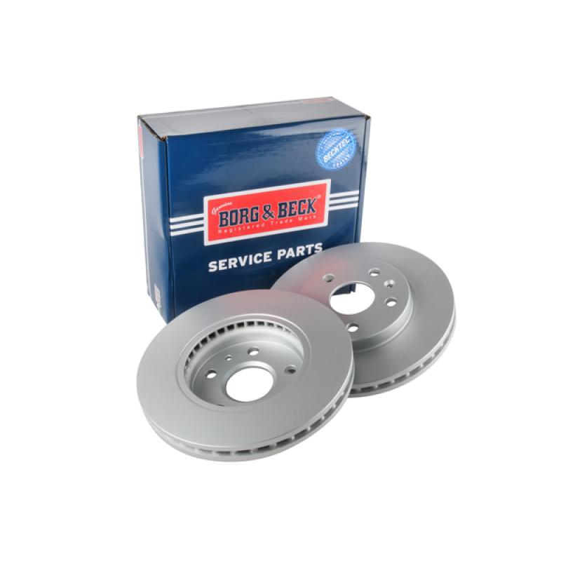 Jeu de 2 disques de frein avant BORG & BECK BBD4641 - Visuel 1