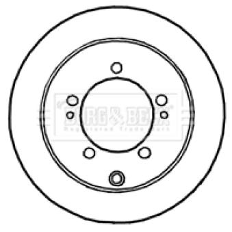 Jeu de 2 disques de frein arrière BORG & BECK OEM MB895200