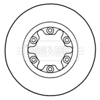 Jeu de 2 disques de frein avant BORG & BECK OEM UH7433251 Jeu de 2 disques de frein avant BORG & BECK OEM UH7433251