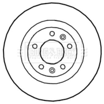 Jeu de 2 disques de frein arrière BORG & BECK OEM 424972 Jeu de 2 disques de frein arrière BORG & BECK OEM 424972