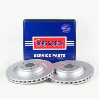 Jeu de 2 disques de frein arrière BORG & BECK OEM A2304230812