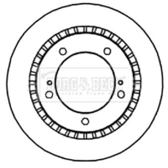 Jeu de 2 disques de frein avant BORG & BECK OEM 5521167D01