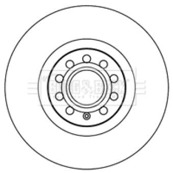 Jeu de 2 disques de frein avant BORG & BECK OEM 4B3615301 Jeu de 2 disques de frein avant BORG & BECK OEM 4B3615301