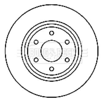 Jeu de 2 disques de frein avant BORG & BECK OEM 40206EB300