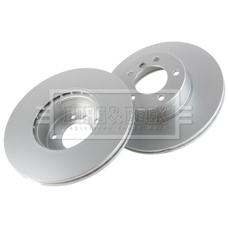 Jeu de 2 disques de frein avant BORG & BECK BBD4782 - Visuel 2