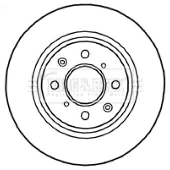 Jeu de 2 disques de frein arrière BORG & BECK BBD4786