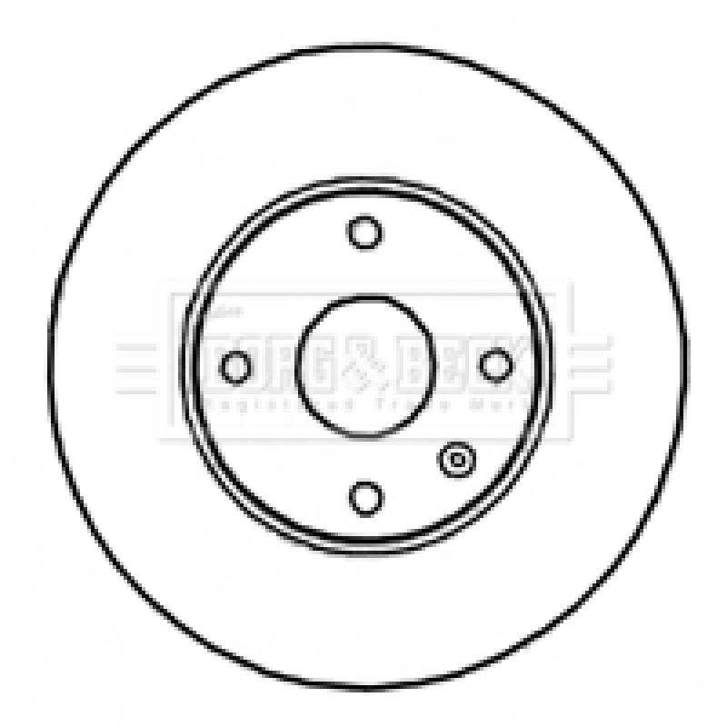 Jeu de 2 disques de frein avant BORG & BECK BBD4794 - Visuel 1