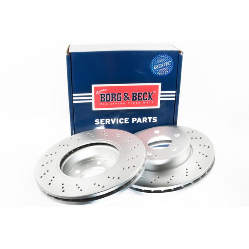 Jeu de 2 disques de frein avant BORG & BECK BBD4800 - Visuel 1
