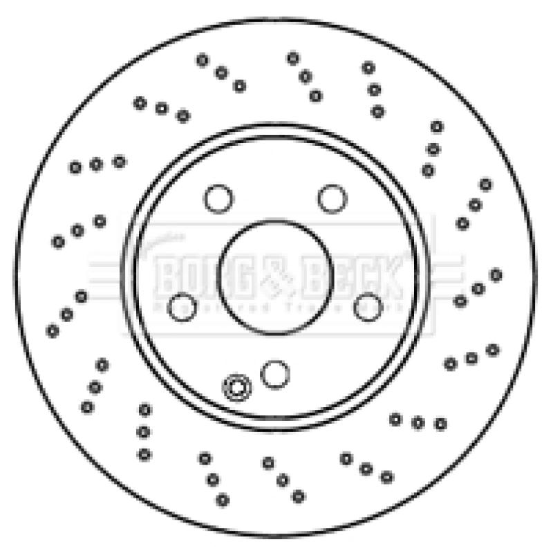 Jeu de 2 disques de frein avant BORG & BECK BBD4800 - Visuel 2