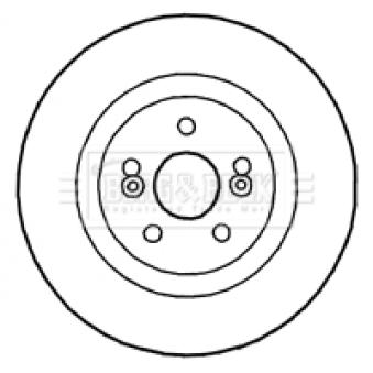 Jeu de 2 disques de frein avant BORG & BECK OEM 7701208843