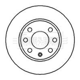 Jeu de 2 disques de frein avant BORG & BECK OEM 90086193