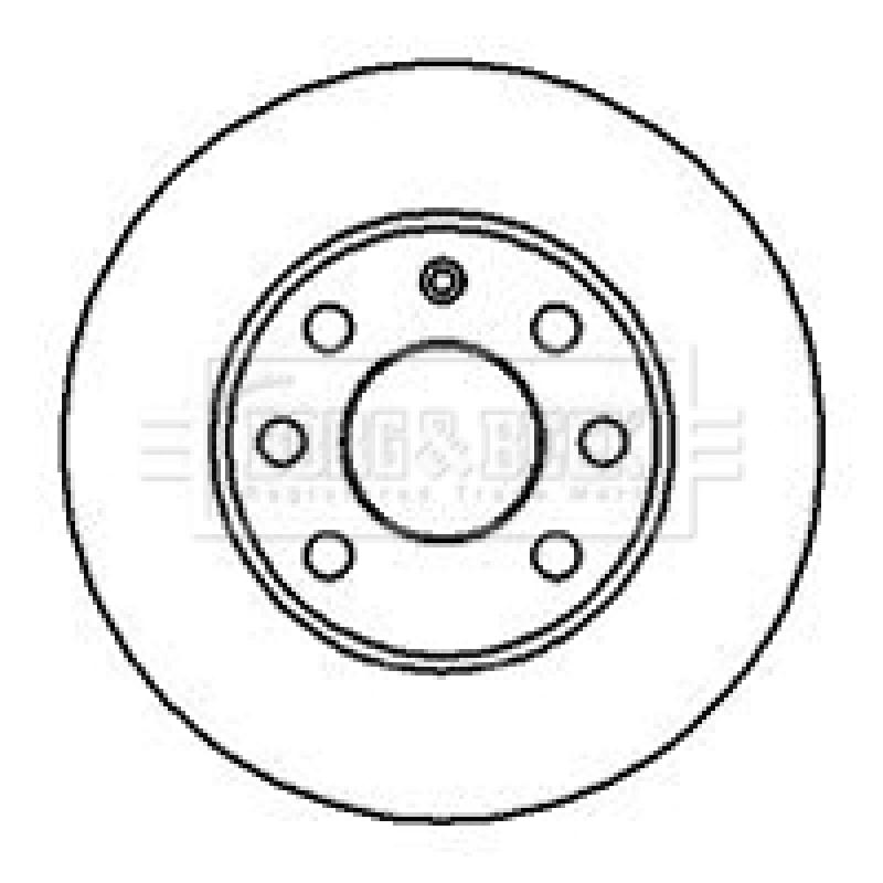 Jeu de 2 disques de frein avant BORG & BECK BBD4857 - Visuel 1