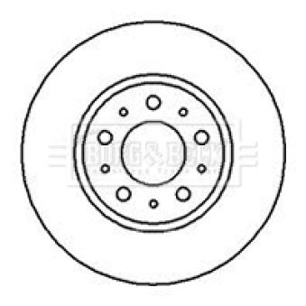 Jeu de 2 disques de frein avant BORG & BECK BBD4940