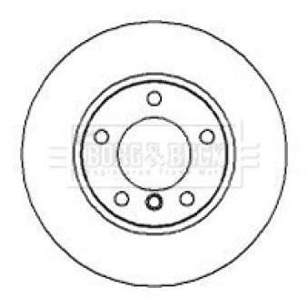 Jeu de 2 disques de frein avant BORG & BECK OEM 34111160673